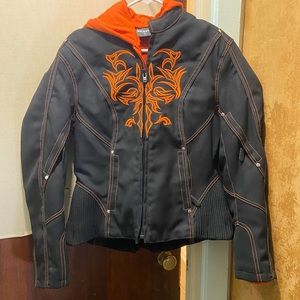 Nexgen  riding coat. Black/Orange